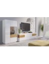 meuble tv blanc brillant