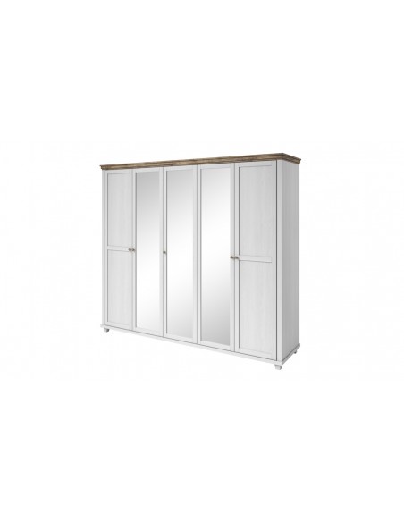 Armoire dressing design blanc chêne