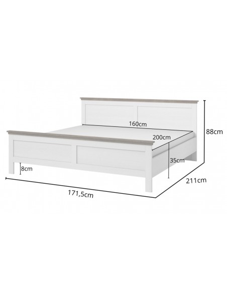 Dimensions lit adulte Boavista