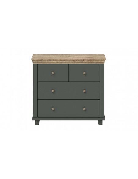 Commode 3 tiroirs vert