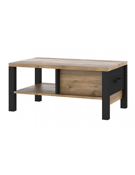 Table basse noir bois