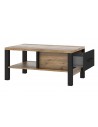 Table basse noir bois Holly