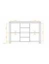 Dimensions commode 2 portes Vinci