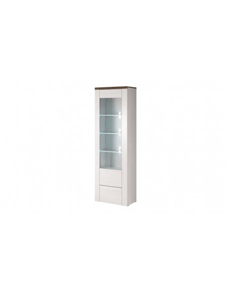 Vitrine couleur bois blanc