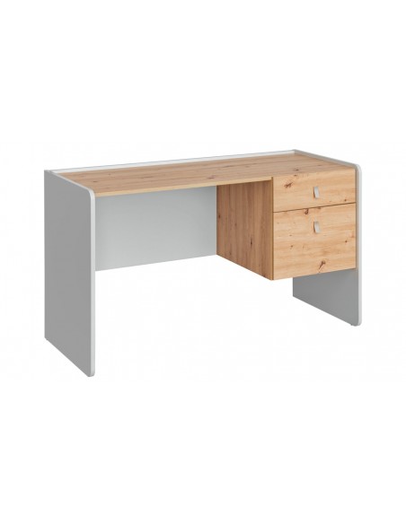 Bureau enfant gris perle chêne