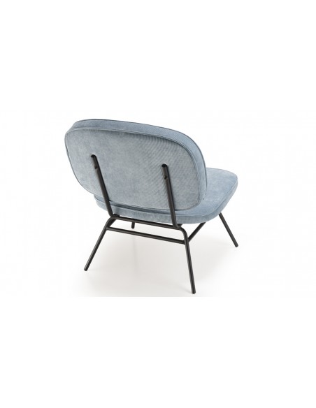 Chaise velours bleu clair Luna