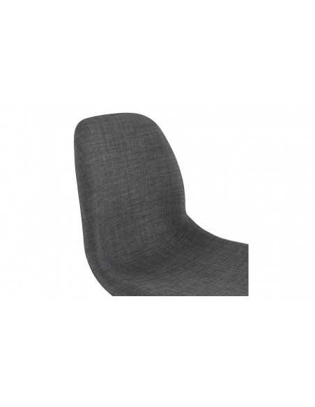 Chaise bar gris foncé Monk