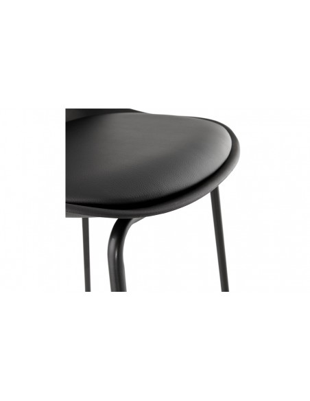 Chaise bar moderne noir Angela