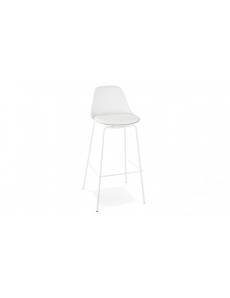 Chaise bar moderne blanc Angela