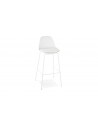 Chaise bar moderne blanc Angela