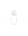 Chaise bar moderne blanc Angela