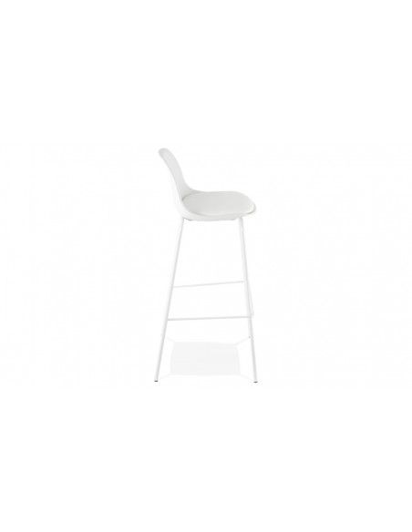 Chaise bar moderne blanc Angela