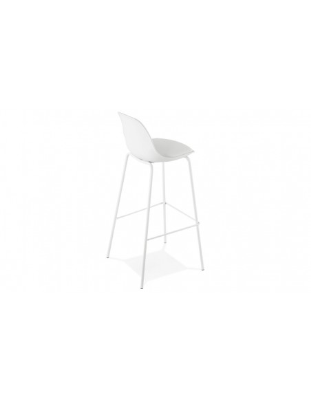 Chaise bar moderne blanc Angela