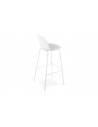 Chaise bar moderne blanc Angela