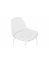 Chaise bar moderne blanc Angela