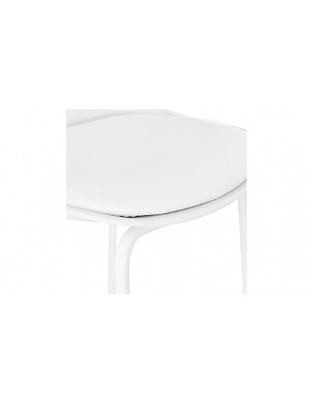 Chaise bar moderne blanc Angela