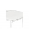 Chaise bar moderne blanc Angela