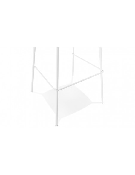 Chaise bar moderne blanc Angela