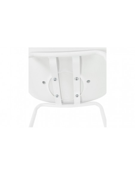 Chaise bar moderne blanc Angela