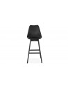 Chaise bar pieds bois noir