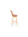Chaise haute moderne marron Flora