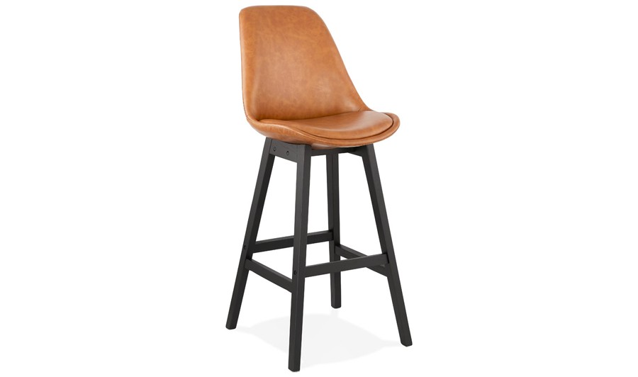 Chaise bar marron bois noir Chaise bar marron bois noir