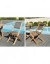 Ensemble extensible en teck