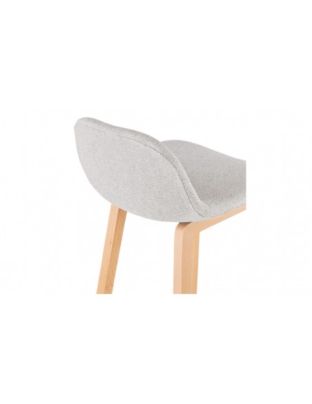 Tabouret snack gris clair Bob