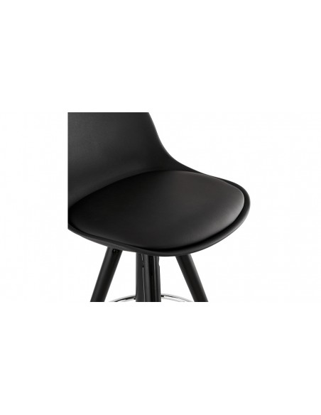 Tabouret snack moderne noir Zach