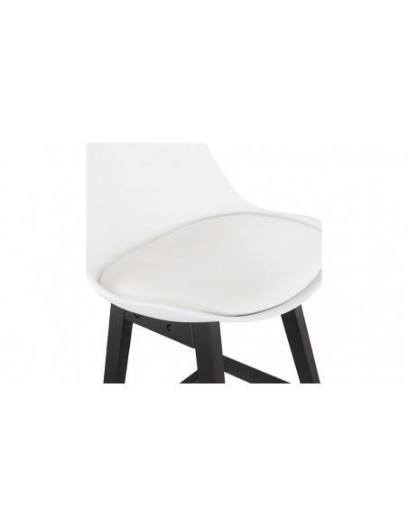 Chaise snack moderne blanc Susan