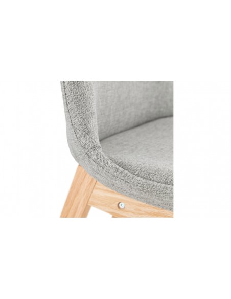 Chaise scandinave gris clair Sophia