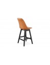 Chaise snack marron noir Lisa
