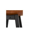 Chaise snack marron noir Lisa