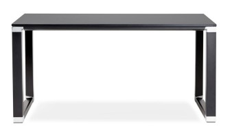 Table bureau noir 140 cm