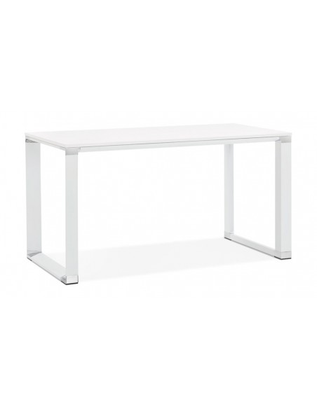 Table bureau contemporain blanc Anton