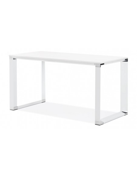 Table bureau contemporain blanc Anton