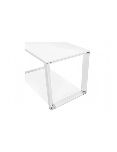 Table bureau contemporain blanc Anton