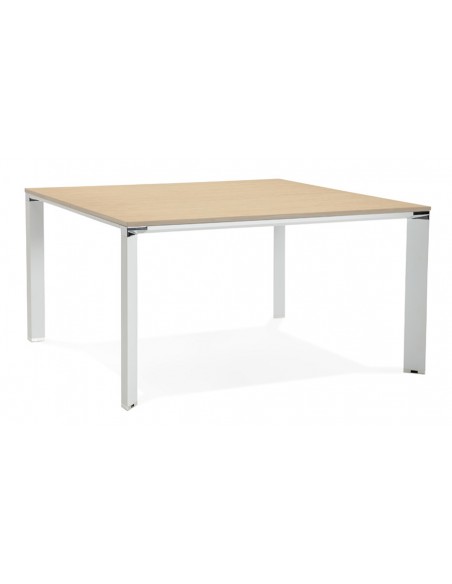 Table bureau blanc bois Naomi