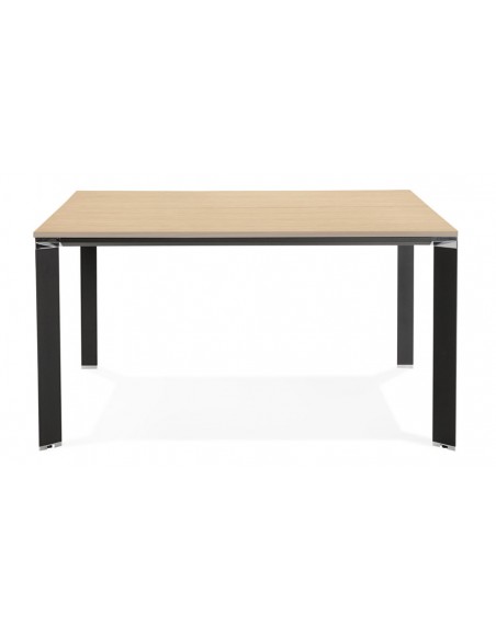 Table bureau contemporain noir bois