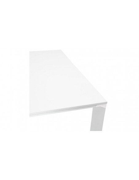 Table bureau carrée 160 cm blanche - Mandy