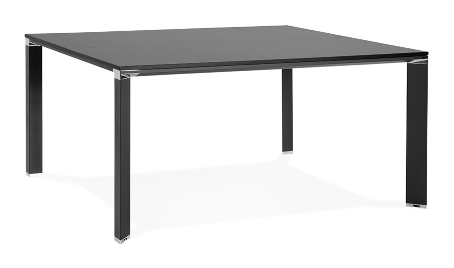 Table bureau carrée noir 160 cm Table bureau carrée noir 160 cm