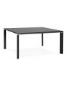 Table bureau carrée noir 160 cm
