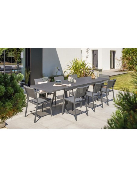 salon jardin table extensible aluminium