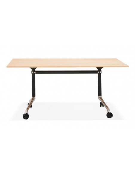 Table bureau coloris bois Wheel