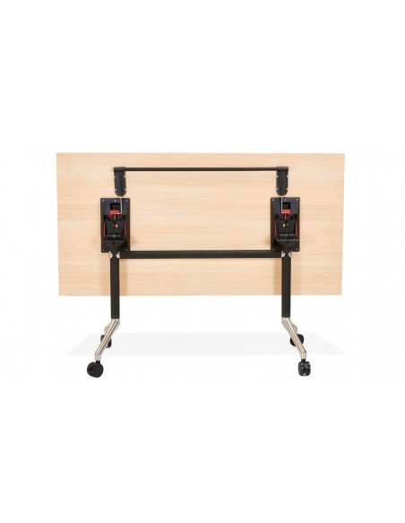 Table bureau coloris bois Wheel