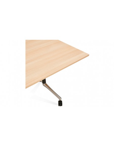 Table bureau coloris bois Wheel