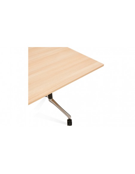 Table bureau sur roulettes bois