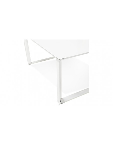 Table bureau moderne blanc Gregor