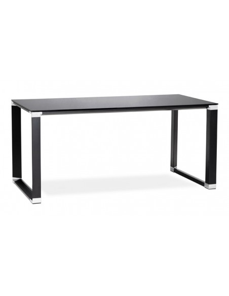 Bureau moderne noir 140 cm