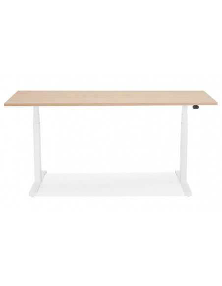 Bureau blanc bois réglable électrique Bjorn